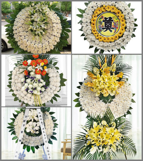 贵州毕节市织金县三甲乡马家庄村花圈速递